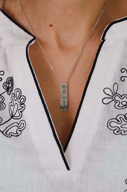 Silver pendant: Ethno