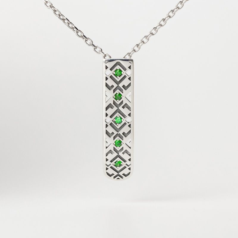 Silver pendant: Ethno
