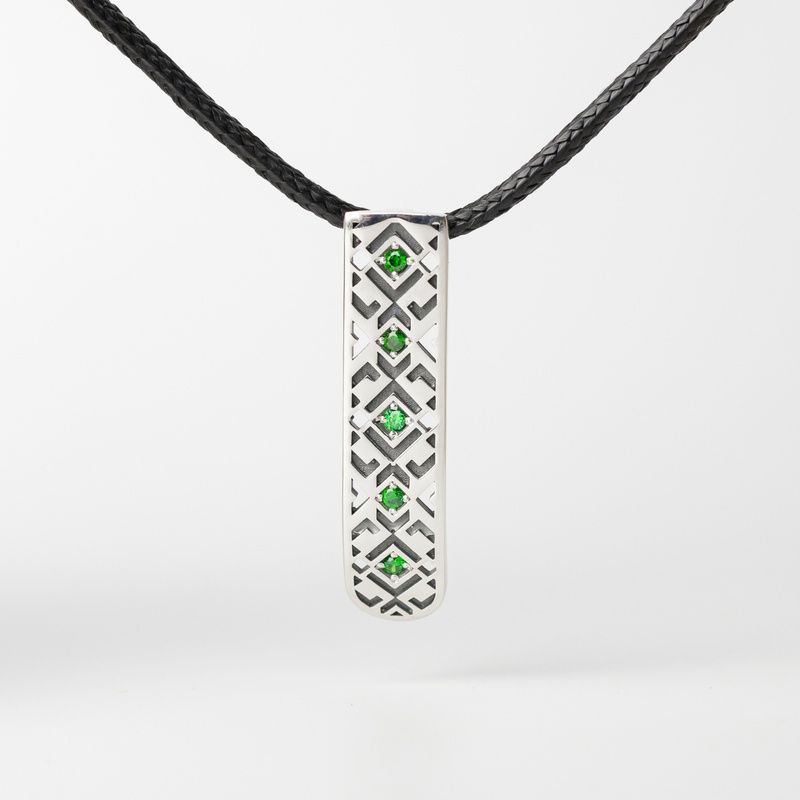 Silver pendant: Ethno