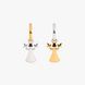 Silver asymmetric earrings "Bereginya"