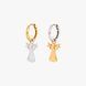 Silver asymmetric earrings "Bereginya"