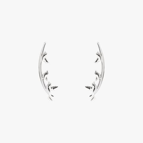 Silver earrings-cafe &ldquo;Swallows&rdquo;