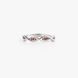 Silver ring &ldquo;DNA&rdquo; red