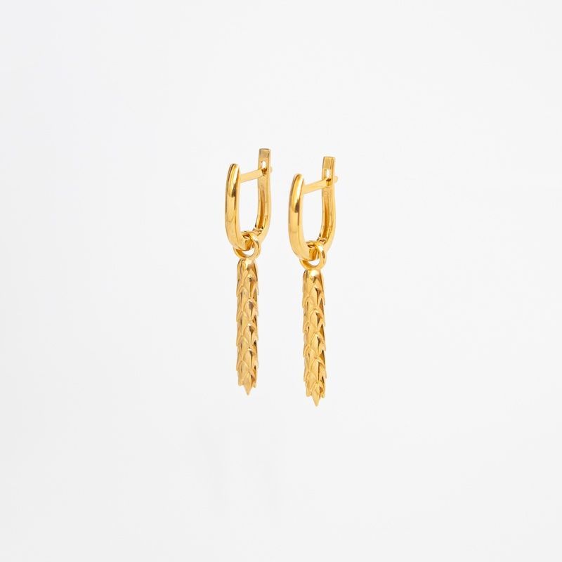 Silver earrings: Ear small (3,5 см)
