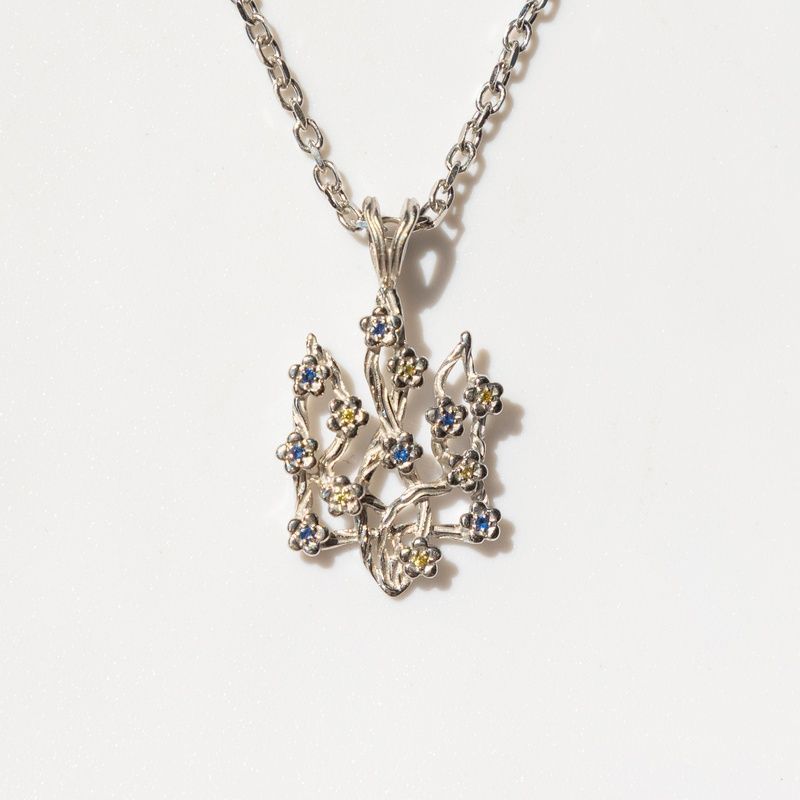 Silver small pendant "Spring and Freedom"