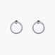 Silver earrings "Eternity" with cubic zirconia