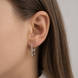 "Rhythm" silver earrings
