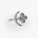 Silver ring: Moonstone