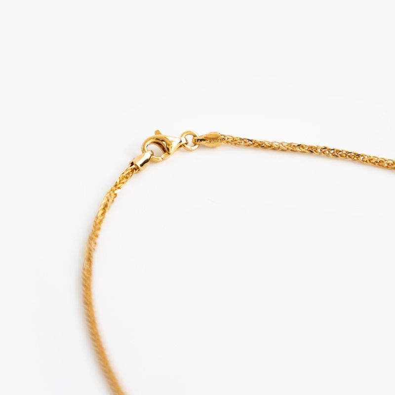 Silver chain in gold plating "Ear"