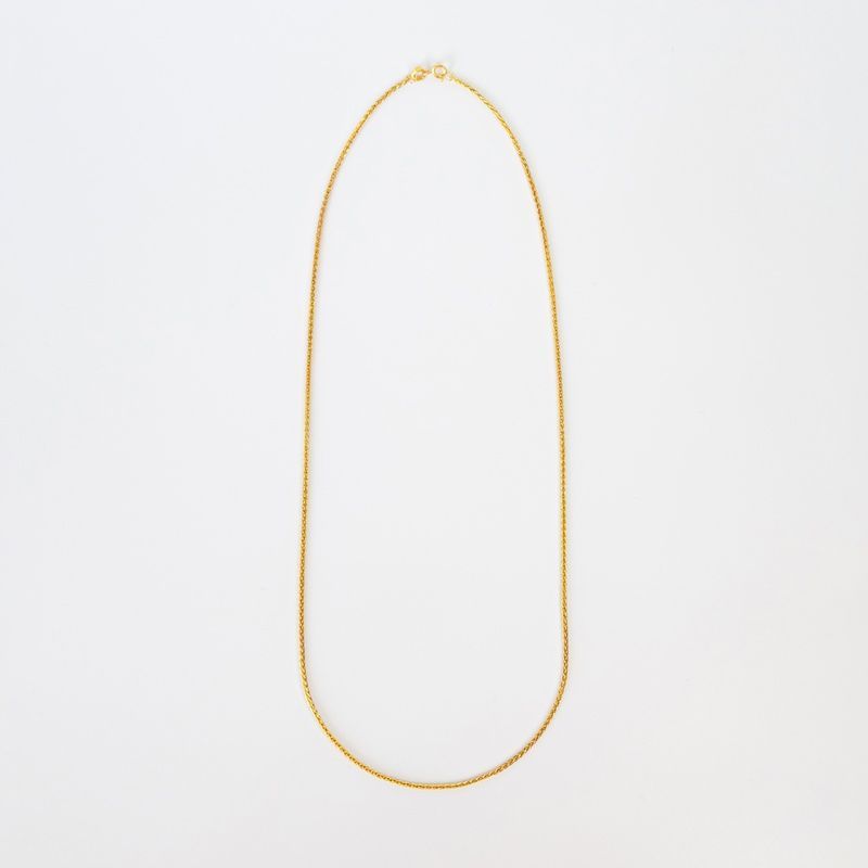 Silver chain in gold plating "Ear"