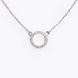 Silver necklace "Eternity" with cubic zirconias