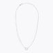 Silver necklace "Eternity" with cubic zirconias