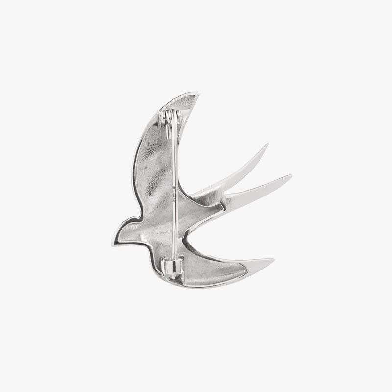 Silver brooch &ldquo;Swallow&rdquo;