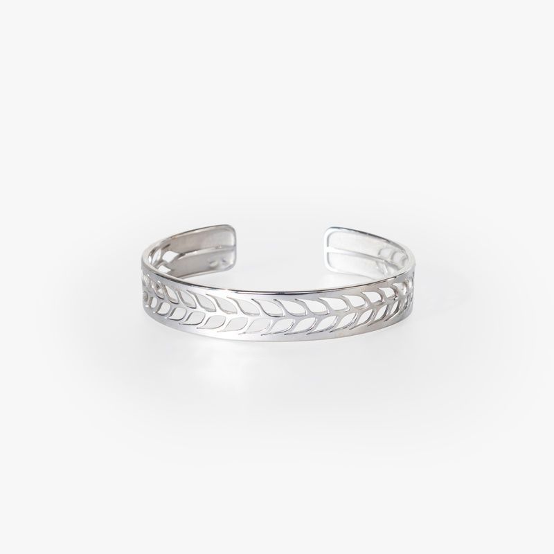 Silver bracelet: Spikelets of the Free