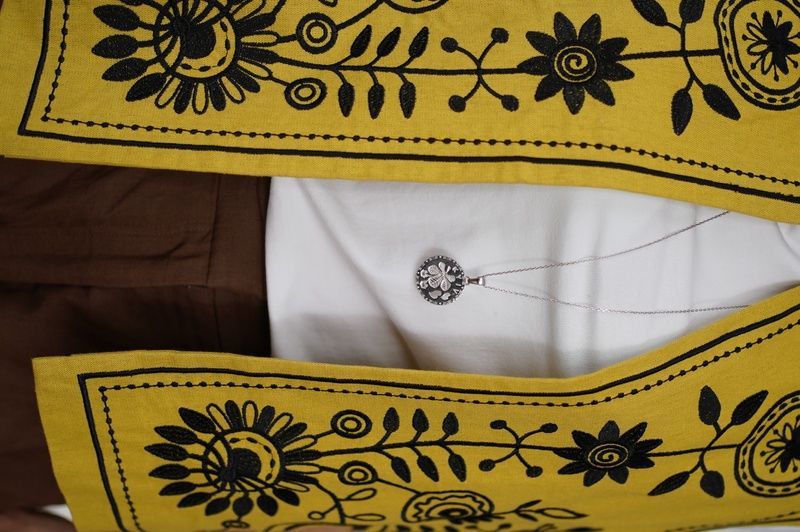 Silver pendant in gold plating "Kyiv"